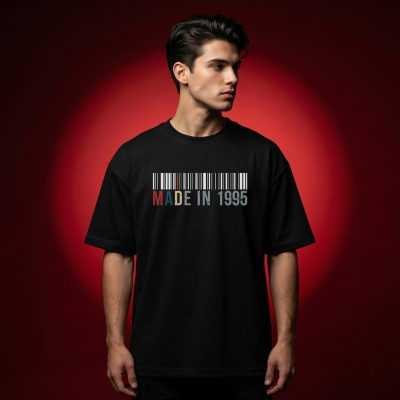 Men's Stylish Premium Drop Shoulder - Black